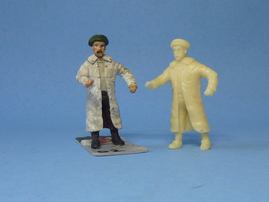 Man with Long Coat, Hat, and Moustache (FIG-201)
