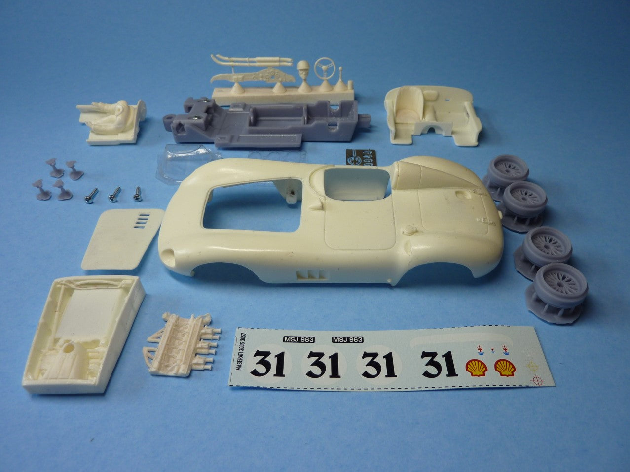 マセラティ 300S 1958 ル・マン、エンジンの詳細 (GT-104)