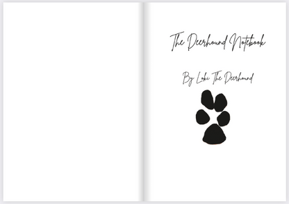Loki the Deerhound, Notebook, Lined, Loki at the Beach, Paperback