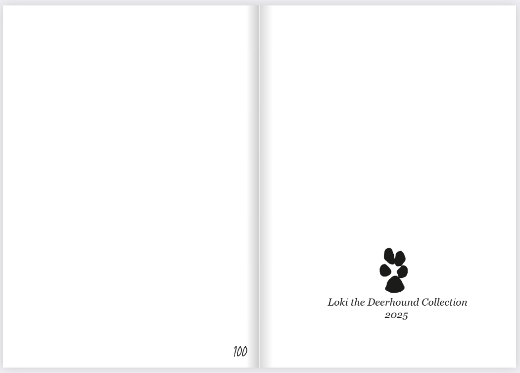 Loki the Deerhound, Notebook, Lined, Loki at the Beach, Paperback